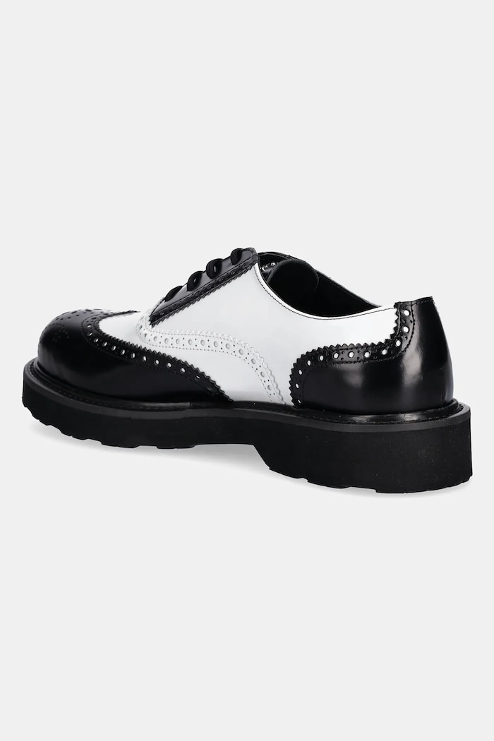 Obutev Usnjeni polškornji Kenzo Ukio Brogue FF65DB114L52.01 bela