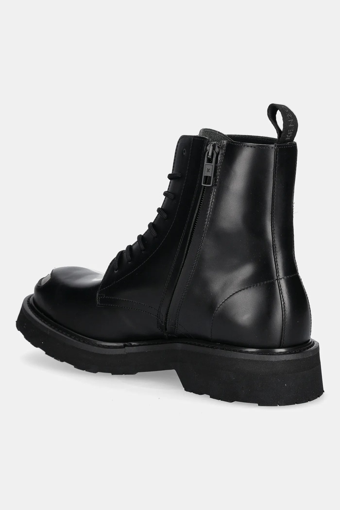 Παπούτσια Δερμάτινες μπότες πεζοπορίας Kenzo Smile Lace Up Boots FF65BT111L52.99 μαύρο