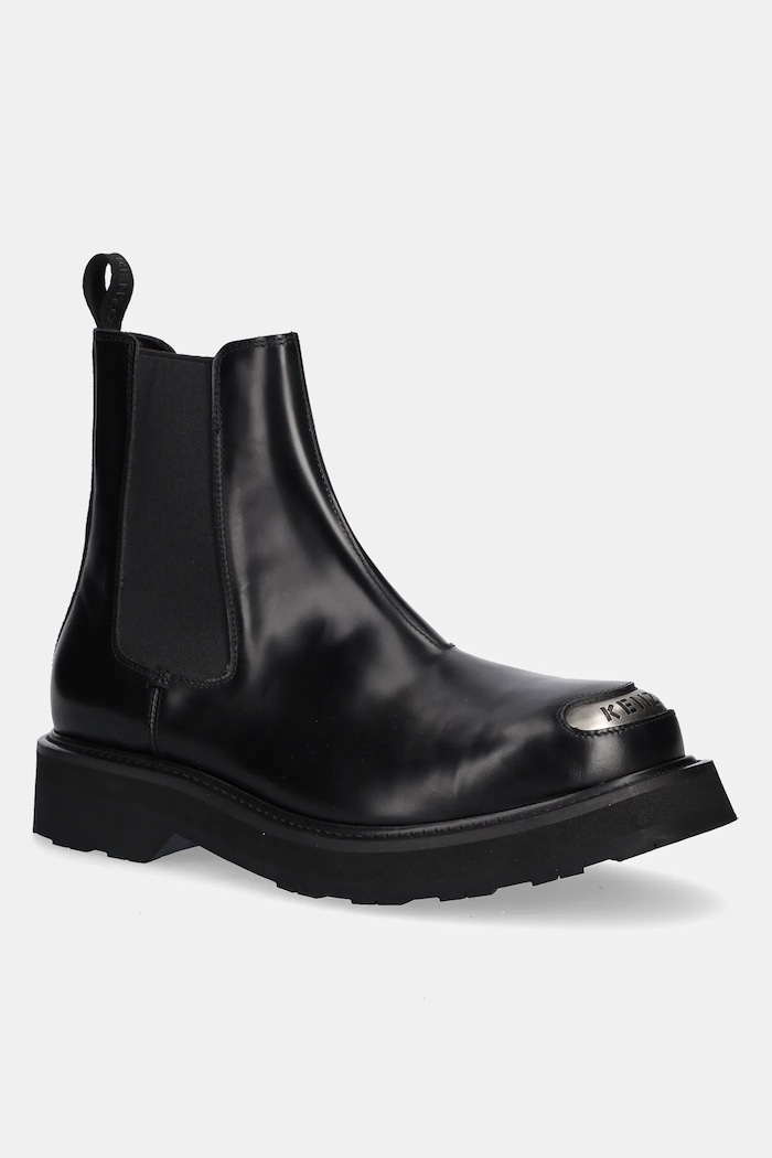Kožené kotníkové boty Kenzo Smile Lace Up Boots casual černá FF65BT112L52.99
