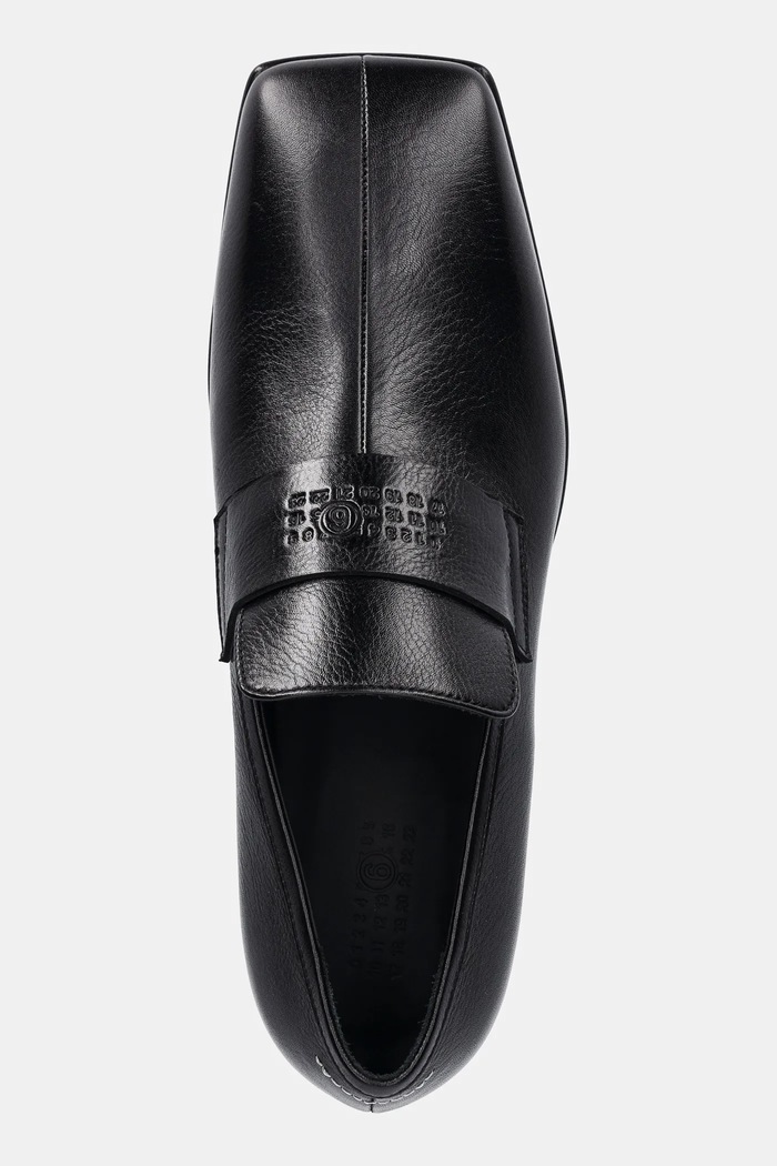 MM6 Maison Margiela mokasyny skórzane czarny SH3WR0007.P7430.T8013