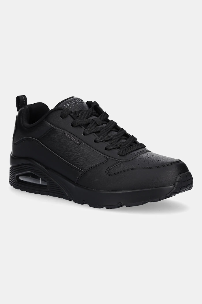 Tenisky Skechers UNO - ALDER imitácia kože čierna 183012