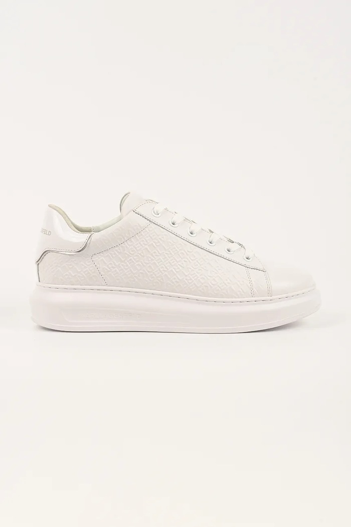 Kožené tenisky Karl Lagerfeld KAPRI Planet friendly biela KL52543A.01W