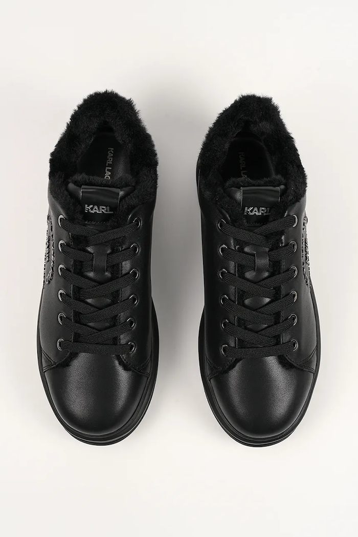 Kožené tenisky Karl Lagerfeld KAPRI čierna KL52539L.00X
