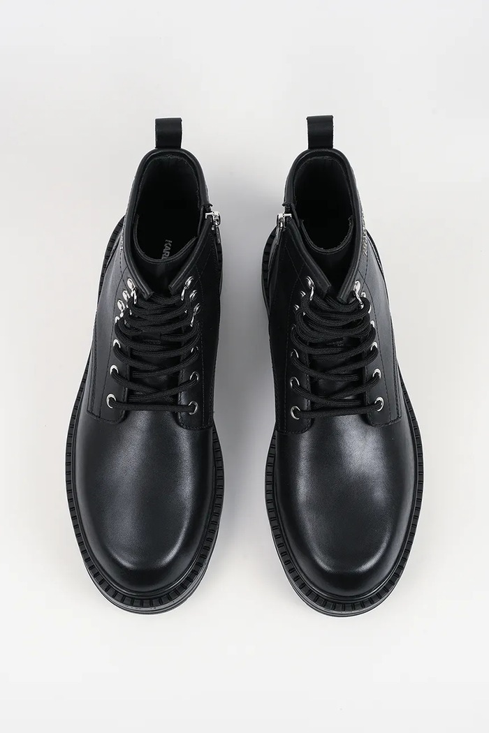 Karl Lagerfeld pantofi de piele MILES negru KL10255.000
