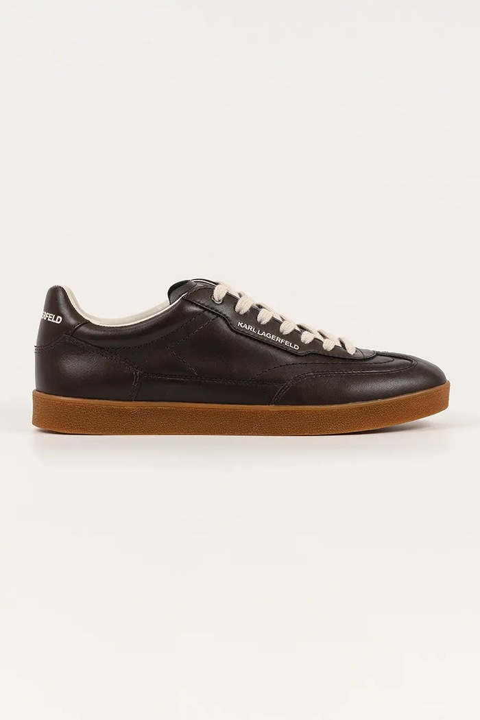 Karl Lagerfeld sneakersy skórzane KANDIDATE pozostałe brązowy KL53825A.0CH