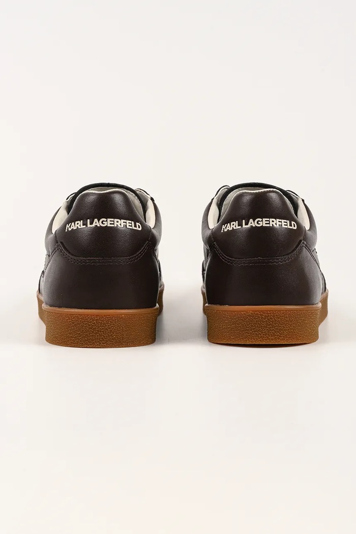 Obuwie Karl Lagerfeld sneakersy skórzane KANDIDATE KL53825A.0CH brązowy