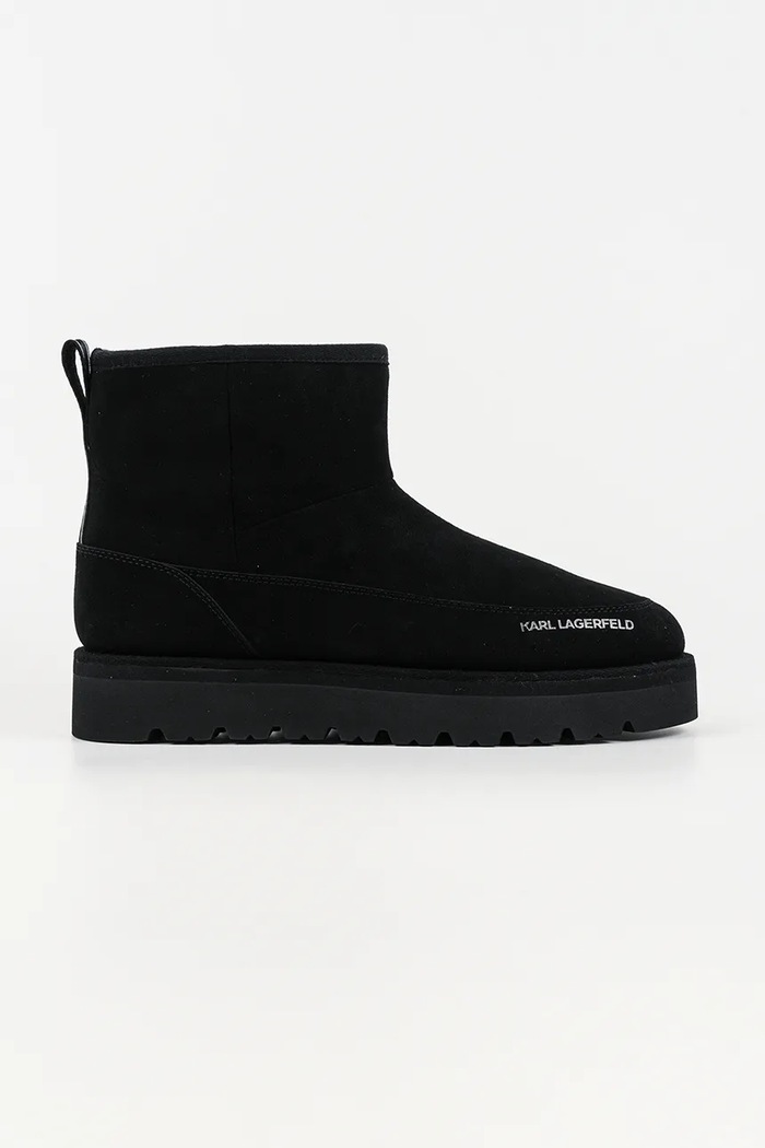 Karl Lagerfeld Velúr hócipő THERMO MNS fekete KL28542.500