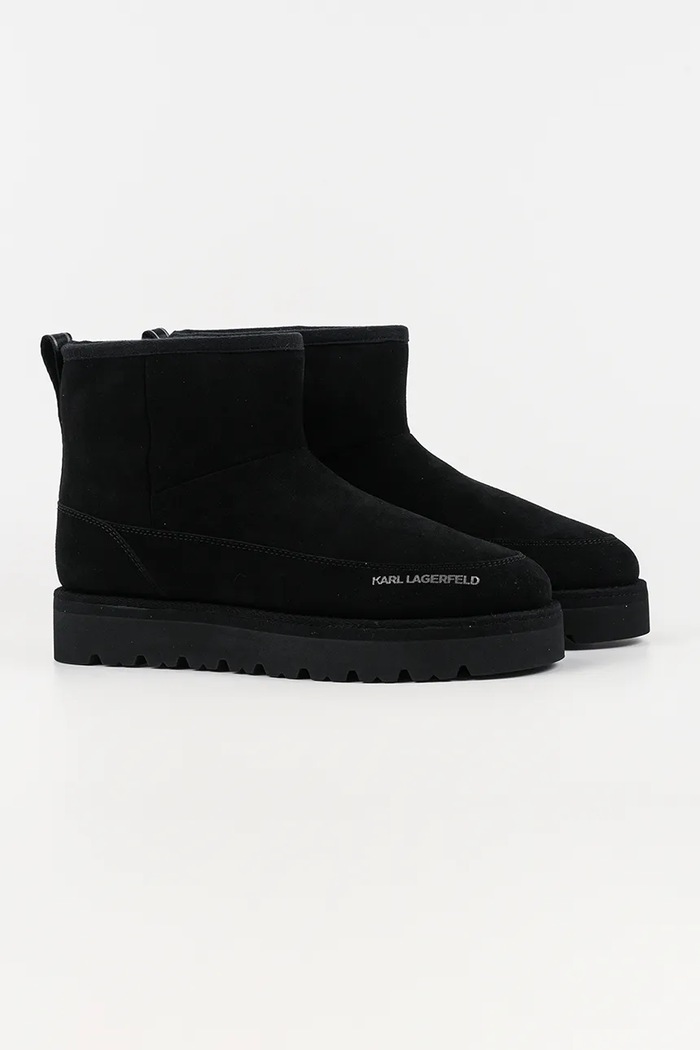 Karl Lagerfeld Velúr hócipő THERMO MNS KL28542.500 fekete AW25
