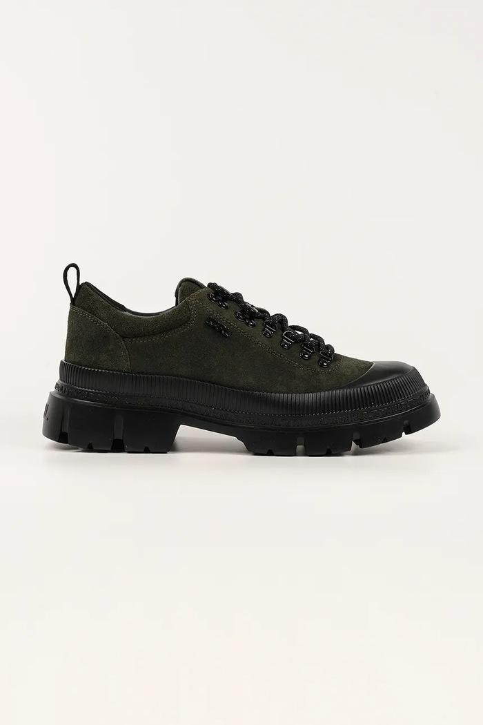 Karl Lagerfeld teniși de piele TREKKA MENS verde KL25227.5KK