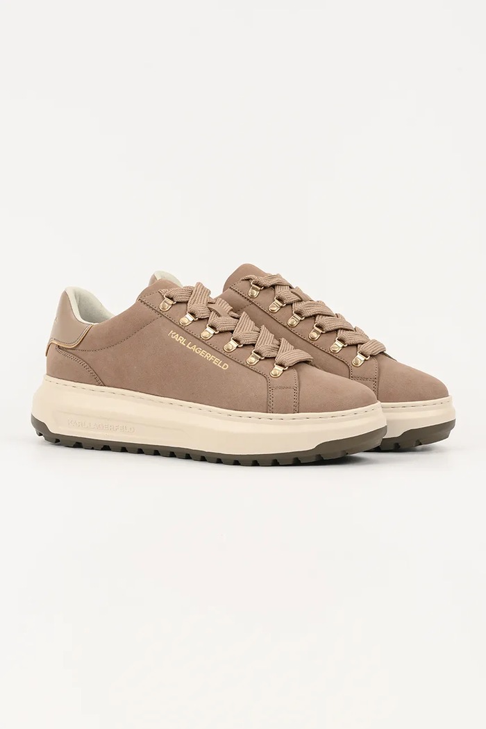 Karl Lagerfeld sneakers din piele KAPRI LUG KL57545.2TN bej AW25