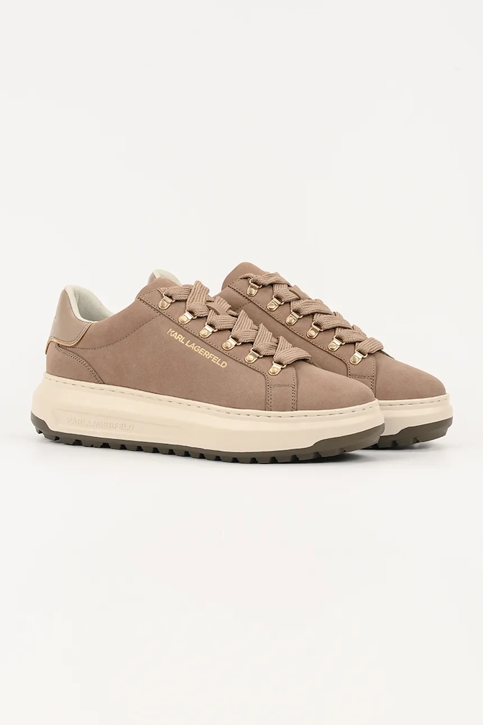 Karl Lagerfeld sneakers din piele KAPRI LUG KL57545.2TN bej AW25