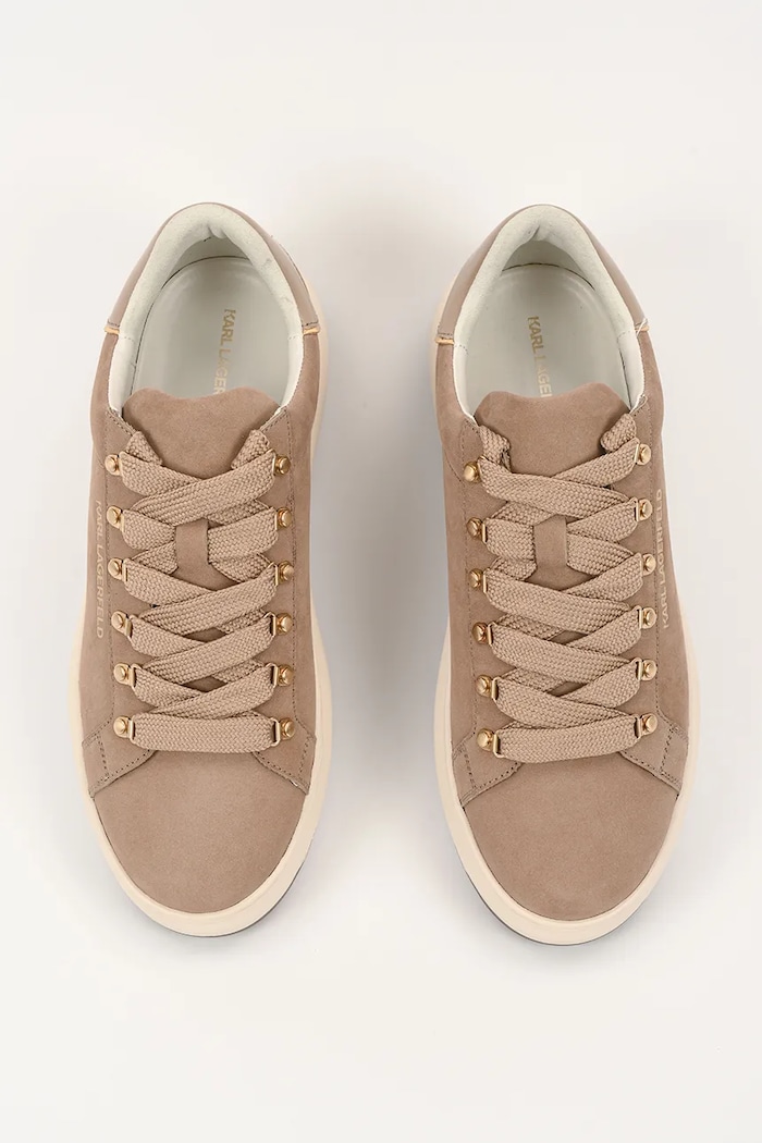 Karl Lagerfeld sneakers din piele KAPRI LUG bej KL57545.2TN