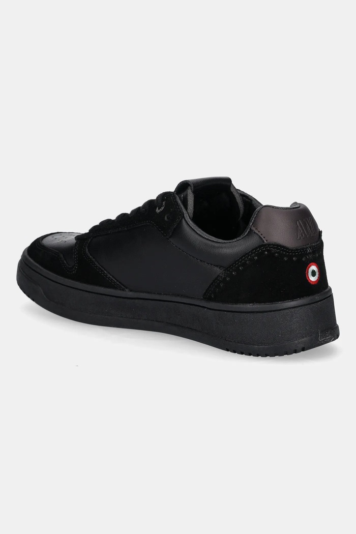 Obuv Kožené tenisky Aeronautica Militare SNEAKERS 252SC0235UPL00244.34300 čierna