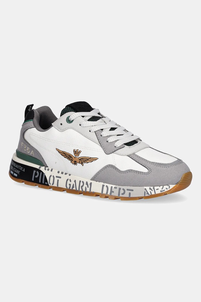 Tenisky Aeronautica Militare SNEAKERS imitácia semišu sivá 252SC0276UCT03380.94705