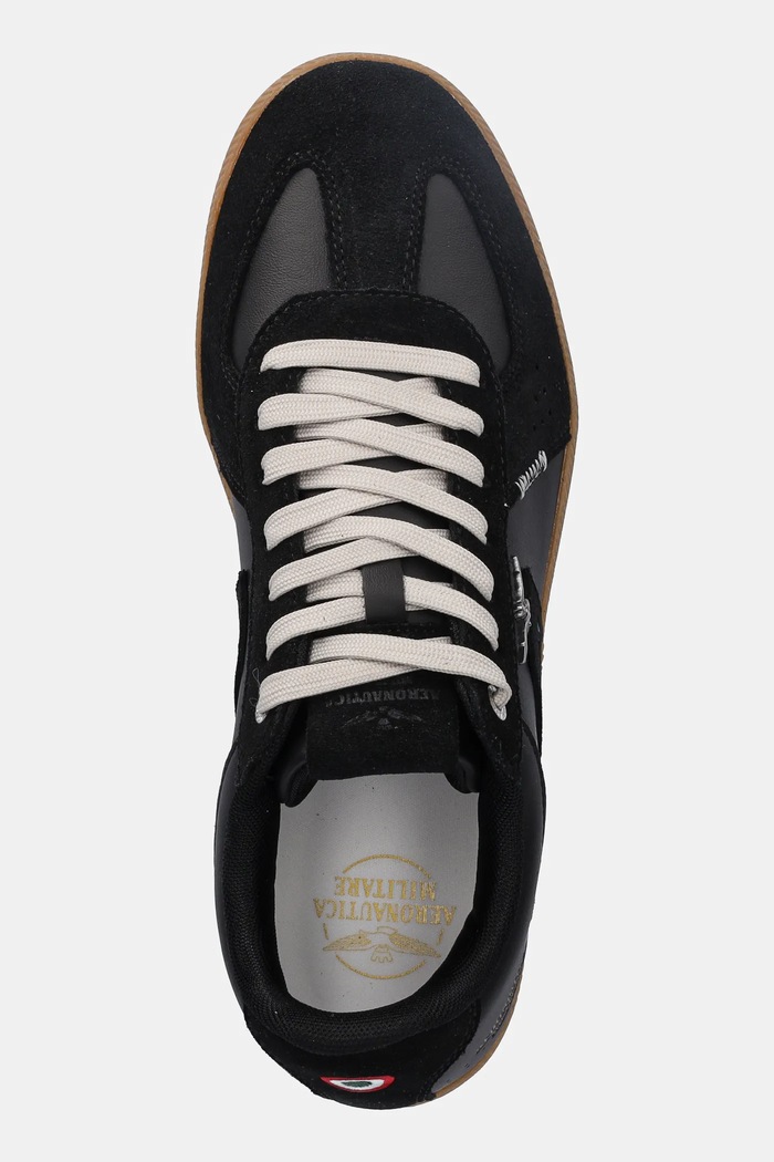 Usnjene superge Aeronautica Militare SNEAKERS črna 252SC0315UPL00244.34300