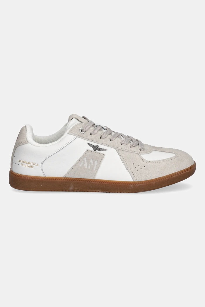 Кожени маратонки Aeronautica Militare SNEAKERS 252SC0315UPL00244.73062 бял AW25