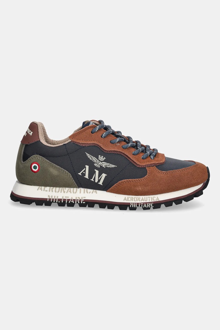 Tenisky Aeronautica Militare SNEAKERS 252SC0320UPL00313.94691 hnedá AW25