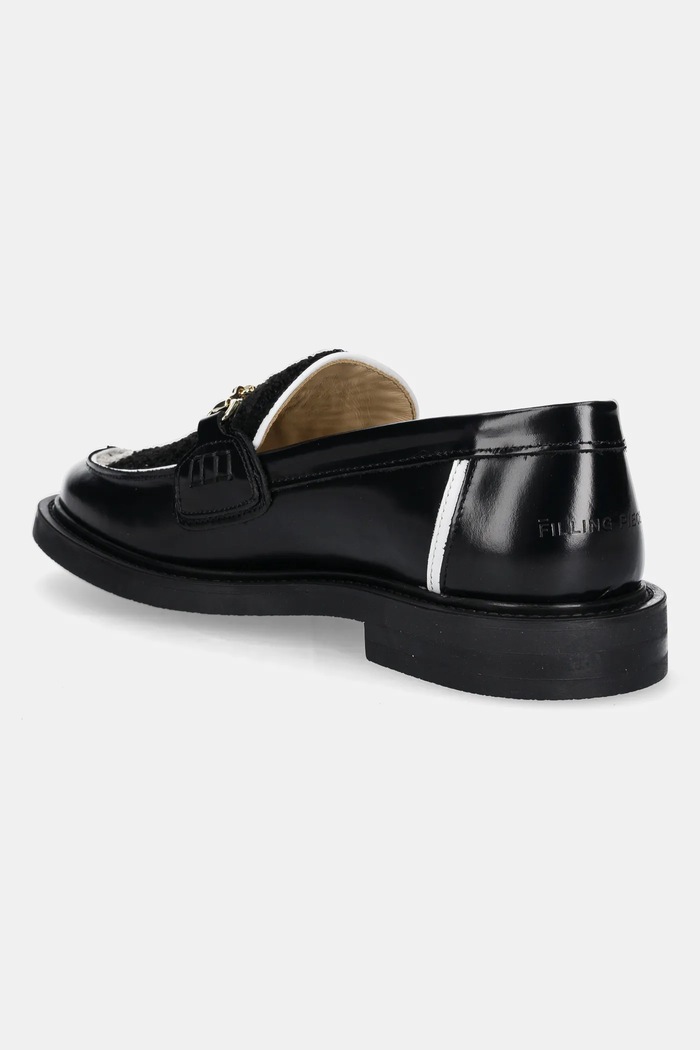 Obuwie Filling Pieces półbuty skórzane Loafer Rugby Degrade 122511303248 czarny