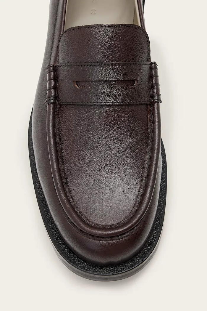 Шкіряні мокасини AllSaints BLOOM LOAFER M021FC.OXR бордо