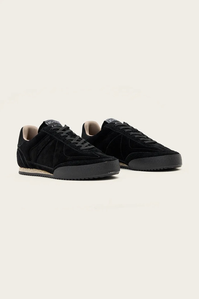 AllSaints sneakers in camoscio HARRI LOW TOP M017FD nero AW25