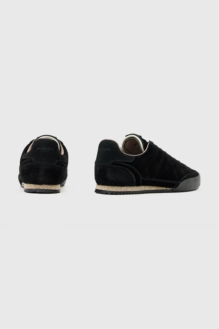 Scarpe AllSaints sneakers in camoscio HARRI LOW TOP M017FD nero