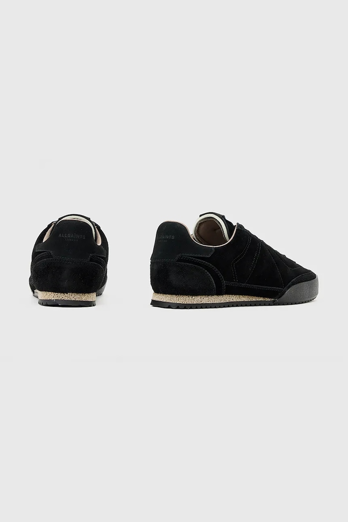 Scarpe AllSaints sneakers in camoscio HARRI LOW TOP M017FD nero