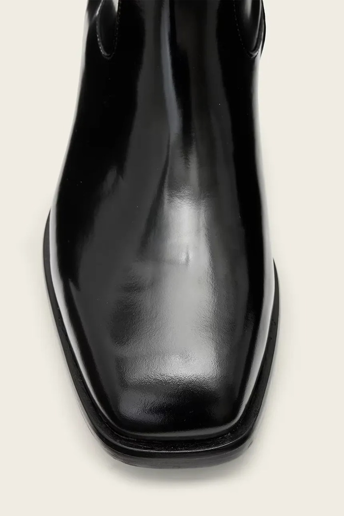 Ghete de piele Milton Boot AllSaints negru M031FD