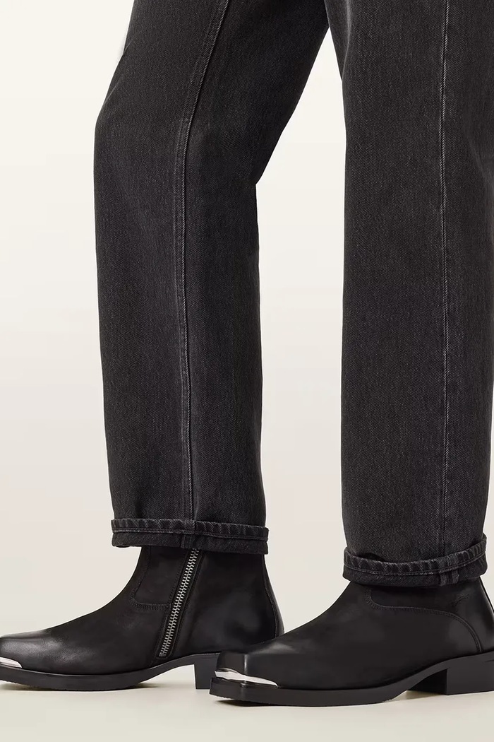 Kožené boty AllSaints Orla Toe Cap Boot M033FD