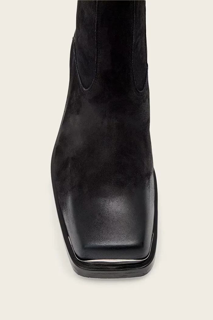 Kožené boty AllSaints Orla Toe Cap Boot M033FD černá