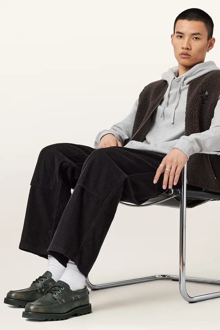 AllSaints bőr félcipő SKIFF SHOE M013FC