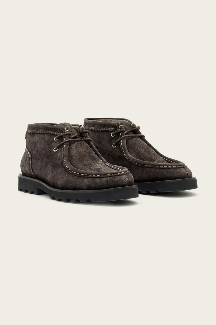 Polškornji iz semiša AllSaints SKIFF SUEDE BOOT M015FC.WRG siva AW25
