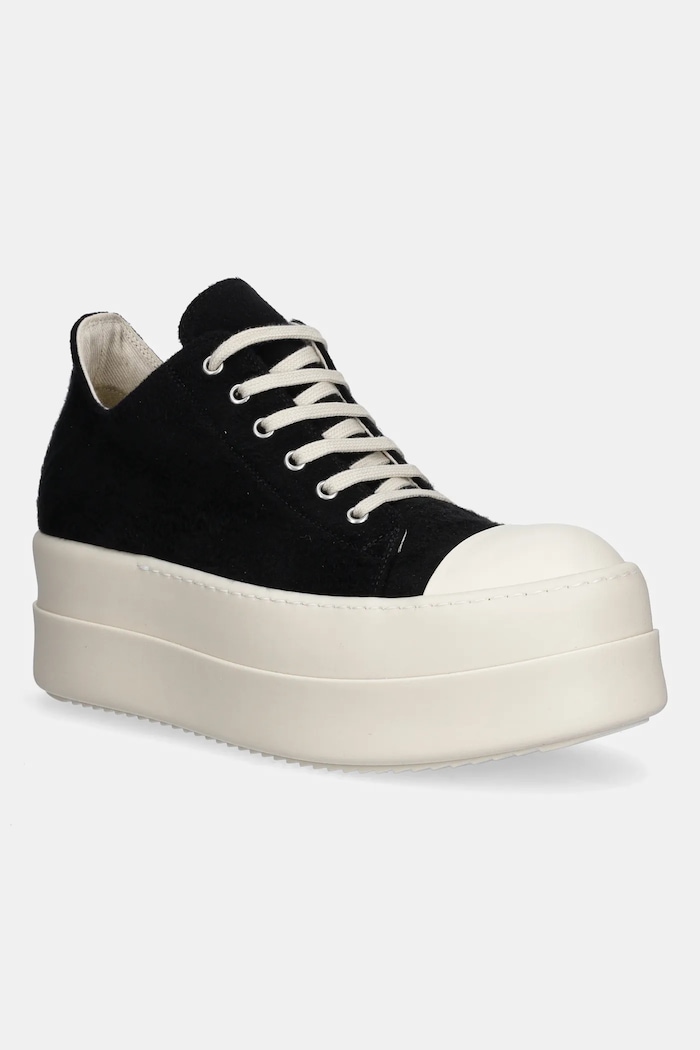 Rick Owens DRKSHDW plimsolls Double Bumper Low Sneaks textile black DU02E7832.BMO