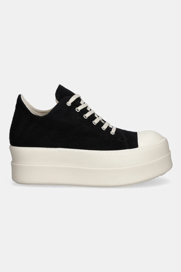 Rick Owens DRKSHDW plimsolls Double Bumper Low Sneaks DU02E7832.BMO black AW25
