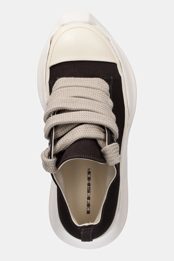 Rick Owens DRKSHDW plimsolls Jumbolace Abstract Low Sneaks brown DU02E7845.DOW2