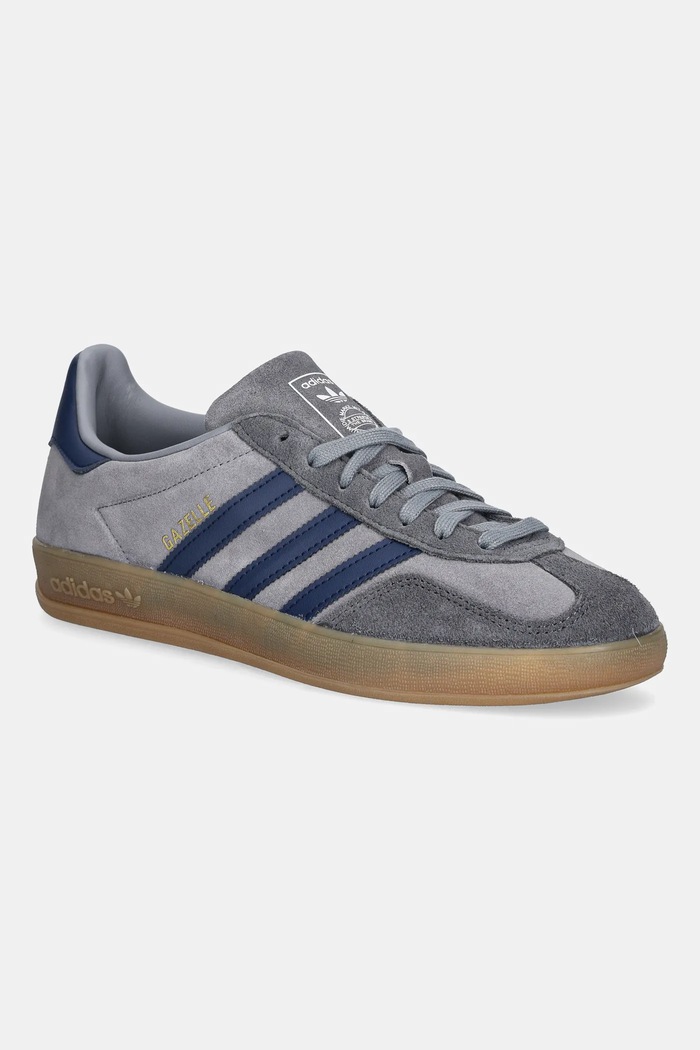 Sneakers adidas Originals Gazelle Indoor δέρμα σαμουά γκρί JQ8397