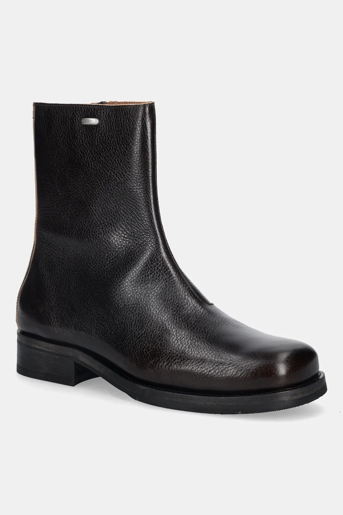 Our Legacy high leather boots Camion grain leather brown A4247CDA