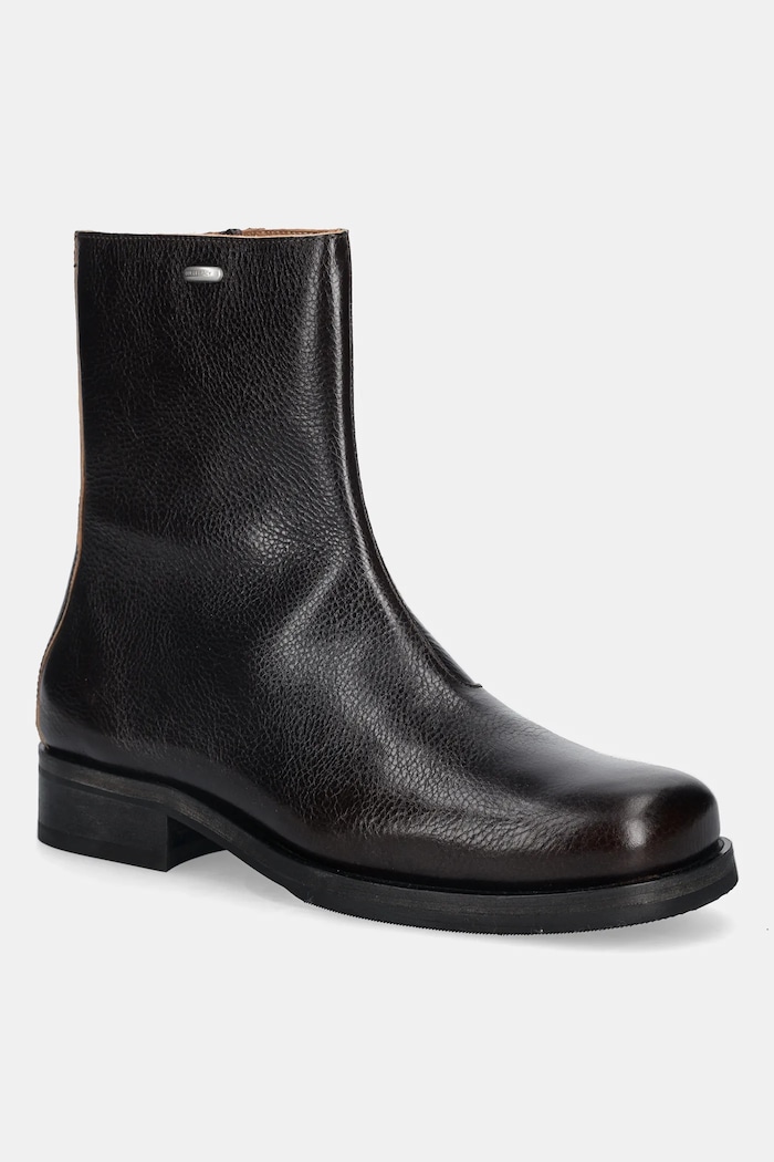 Our Legacy high leather boots Camion grain leather brown A4247CDA