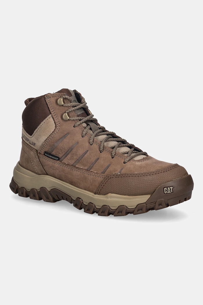CAT Footwear buty zamszowe THRESHOLD REBOUND MID WP skóra zamszowa brązowy P726202