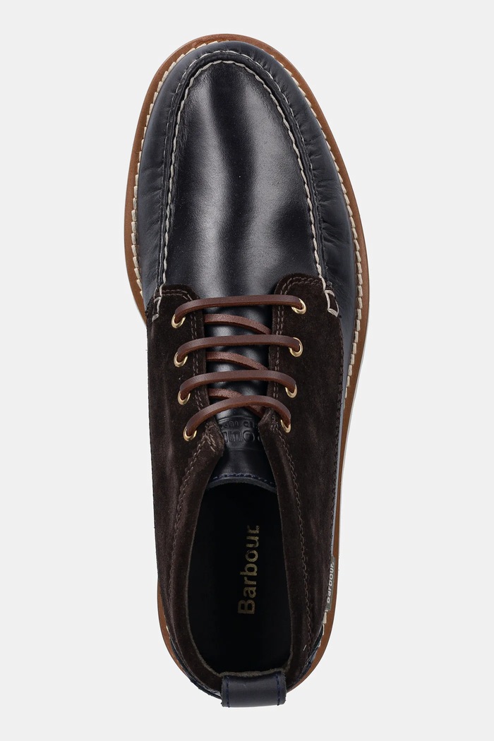 Kožené boty Barbour Hadston Chukka Boot hnědá MFO0822NY94