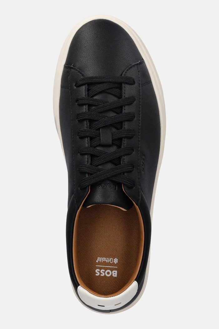 BOSS sneakersy skórzane Kieran czarny 50552853.001