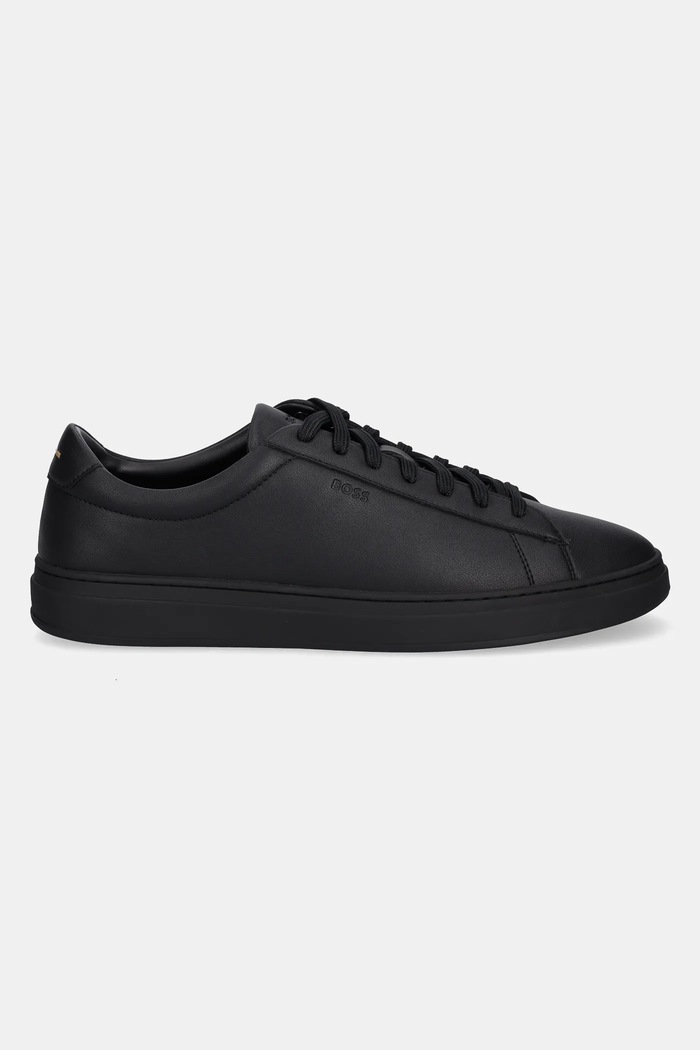Kožené tenisky BOSS Kieran 50552853.005 černá AW25