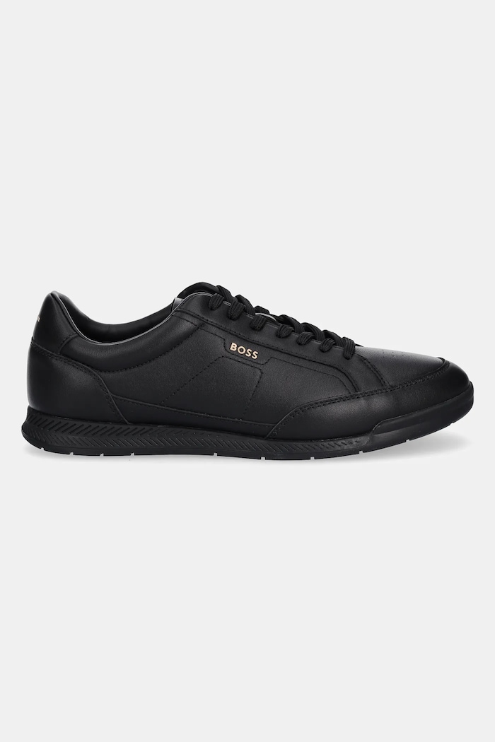 Kožené tenisky BOSS Nitan 50552880.005 čierna AW25