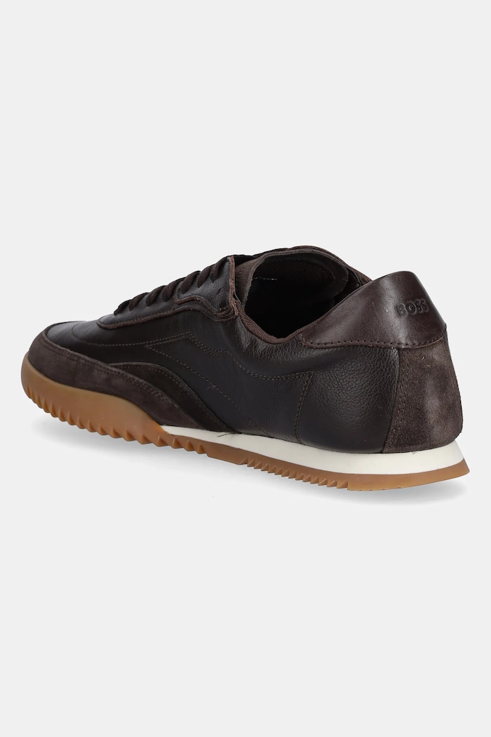 Obuwie BOSS sneakersy skórzane Careton 50552888.202 brązowy