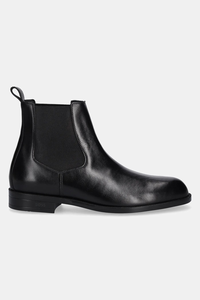 BOSS ghete chelsea de piele Tayil 50552489.001 negru AW25