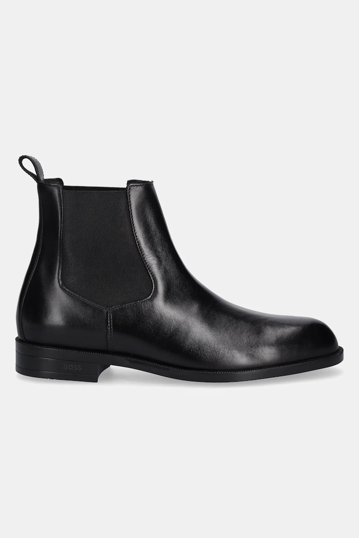 BOSS ghete chelsea de piele Tayil 50552489.001 negru AW25