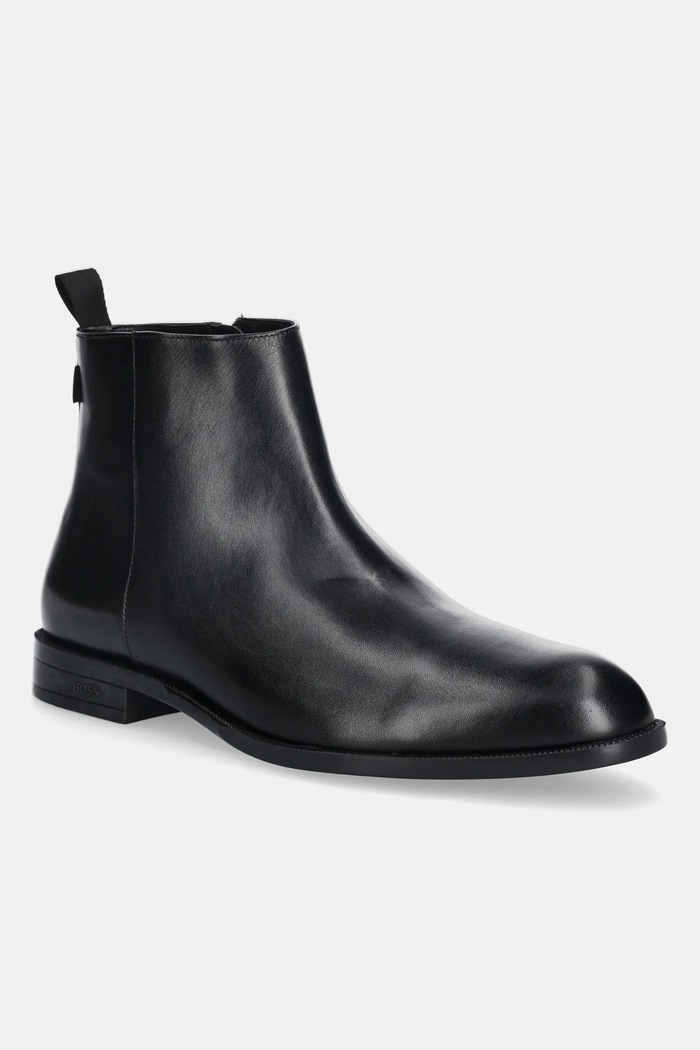 Usnjeni čevlji BOSS Tayil Casual črna 50552518.001