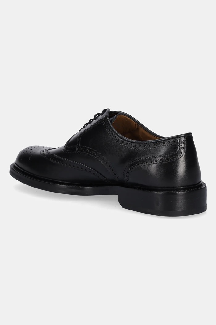 Boty Kožené polobotky BOSS Mosby 50554263.001 černá