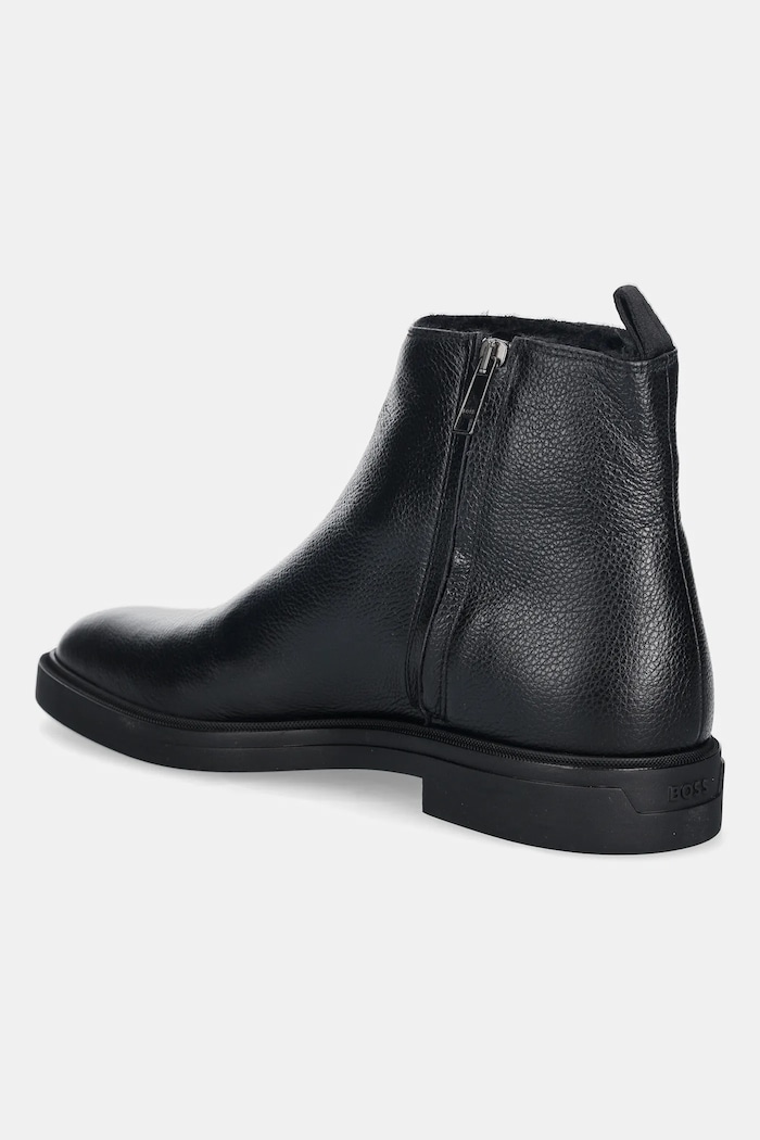 Încălțăminte BOSS ghete de piele Calev 50552525.001 negru