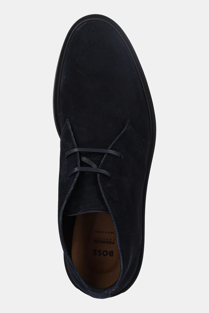 BOSS trzewiki zamszowe Calev granatowy 50552529.401