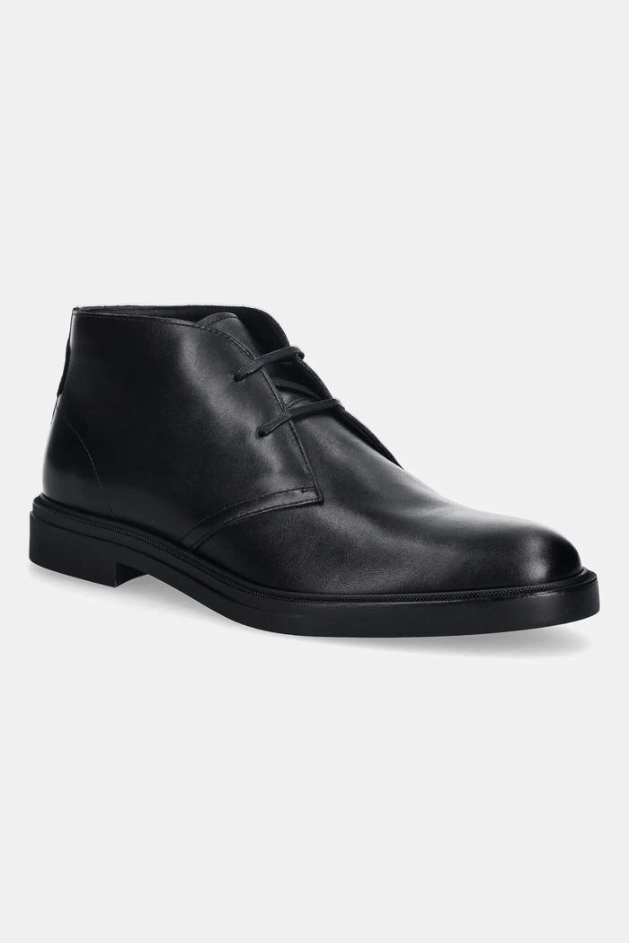 Kožené polobotky BOSS Calev elegantní černá 50552548.001